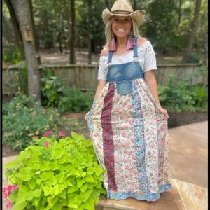 Floral Patchwork Maxi Dress